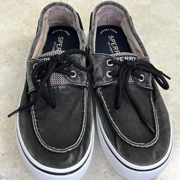 Sperry Topsider Black Denim M8.5 - Picture 8 of 10